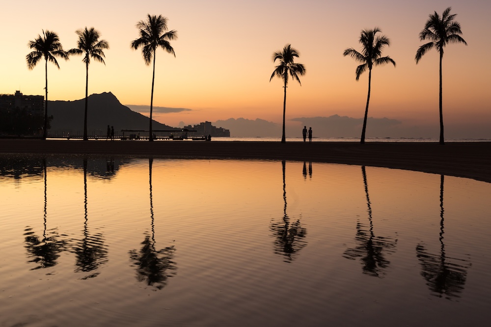 hawaii oahu sunset